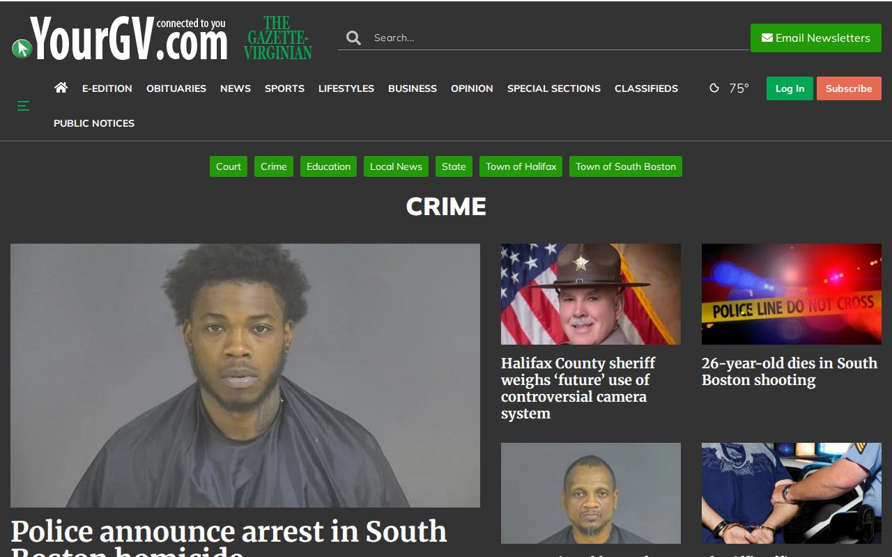 Halifax County arrest-news reporting source on YourGV Crime